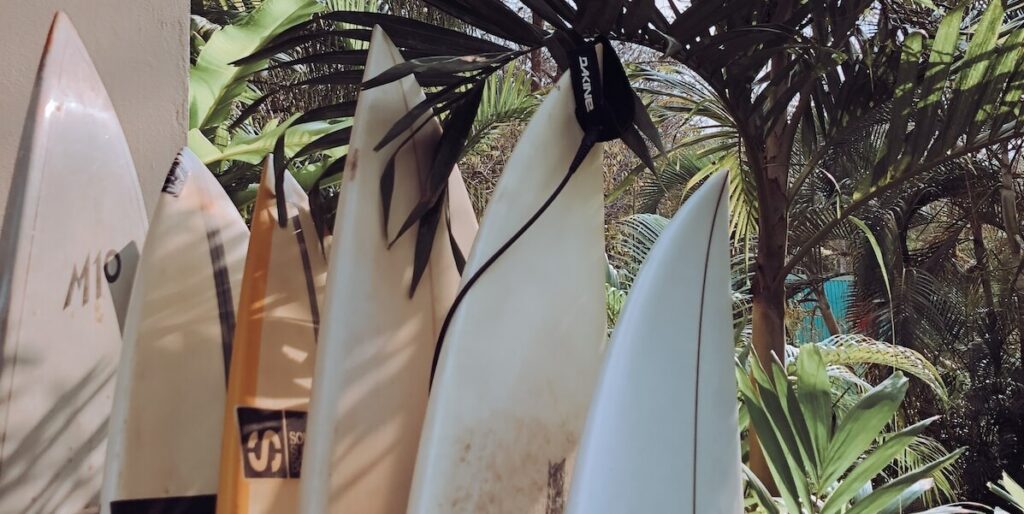 Surfboards in Surfrack: Das richtige Surfboard fürs Wellenreiten finden